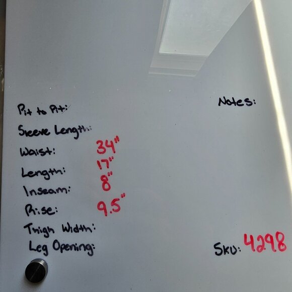 Penguin Chino Shorts Mens 32 Blue Geometric Micro Print Flat Front Casual Golf - Picture 8 of 8